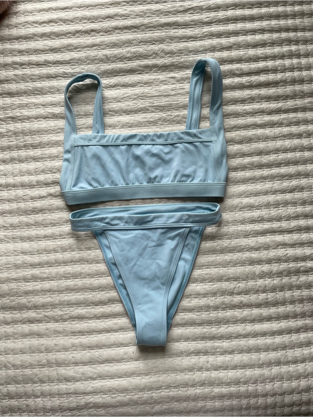 Kendall & Kylie Light Blue Two-Piece Bikini Set